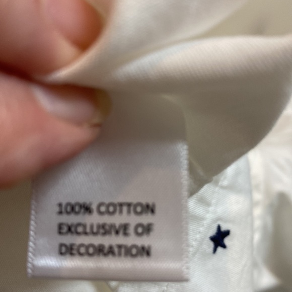 Daniel Cremieux Classics Mens Sz Small White Blue Stars Shirt - Picture 16 of 16